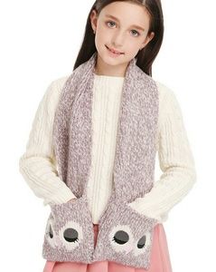 Neckchief  Owl Knit Winter Scarf